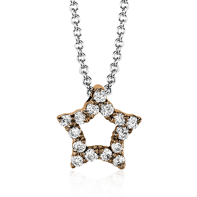 ZP288 Pendant in 14k Gold with Diamonds