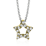ZP288 Pendant in 14k Gold with Diamonds