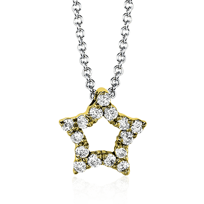 ZP288 Pendant in 14k Gold with Diamonds
