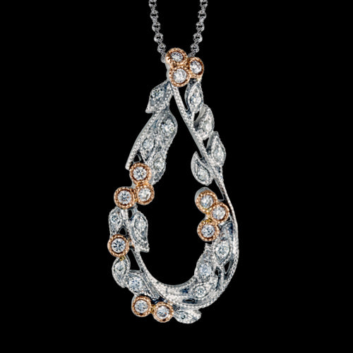 ZP371 Pendant in 14k Gold with Diamonds