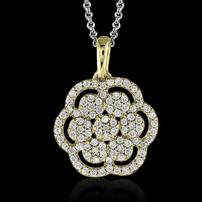 ZP434 Pendant in 14k Gold with Diamonds