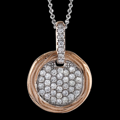 ZP449 Pendant in 14k Gold with Diamonds