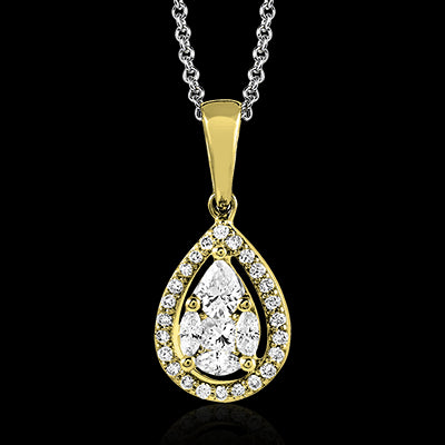 ZP678 Pendant in 14k Gold with Diamonds