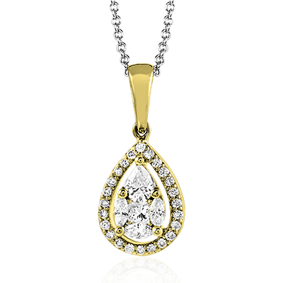 ZP678 Pendant in 14k Gold with Diamonds