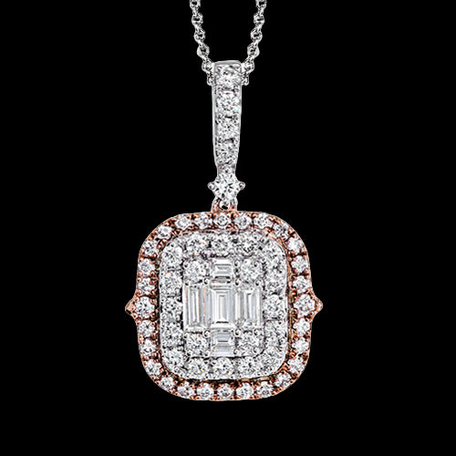 ZP731 Pendant in 14k Gold with Diamonds