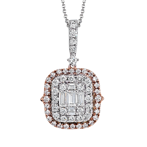 ZP731 Pendant in 14k Gold with Diamonds
