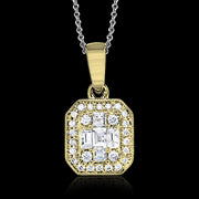 ZP732 Pendant in 14k Gold with Diamonds