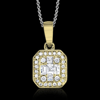 ZP732 Pendant in 14k Gold with Diamonds