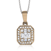 ZP732 Pendant in 14k Gold with Diamonds