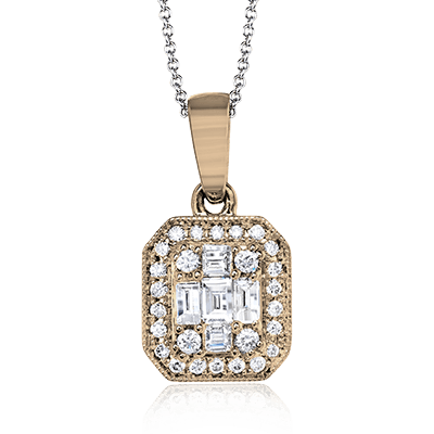 ZP732 Pendant in 14k Gold with Diamonds