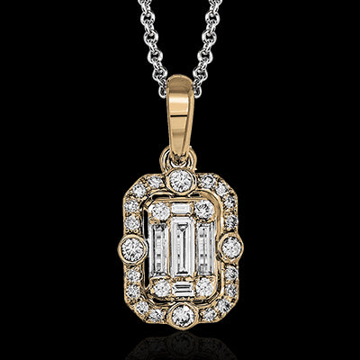 ZP739 Pendant in 14k Gold with Diamonds