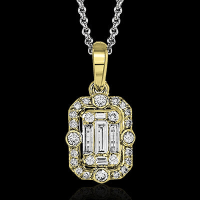 ZP739 Pendant in 14k Gold with Diamonds