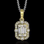ZP739 Pendant in 14k Gold with Diamonds