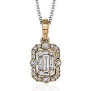 ZP739 Pendant in 14k Gold with Diamonds