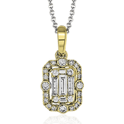 ZP739 Pendant in 14k Gold with Diamonds