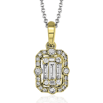 ZP739 Pendant in 14k Gold with Diamonds