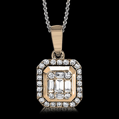 ZP745 Pendant in 14k Gold with Diamonds