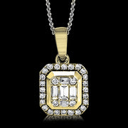 ZP745 Pendant in 14k Gold with Diamonds