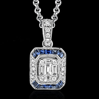 ZP781 Pendant in 14k Gold with Diamonds