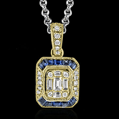 ZP781 Pendant in 14k Gold with Diamonds