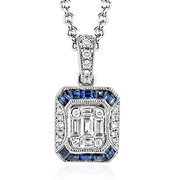 ZP781 Pendant in 14k Gold with Diamonds
