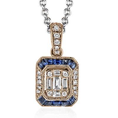 ZP781 Pendant in 14k Gold with Diamonds