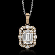 ZP789 Pendant in 14k Gold with Diamonds