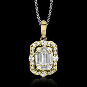 ZP789 Pendant in 14k Gold with Diamonds