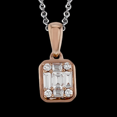 ZP817 Pendant in 14k Gold with Diamonds