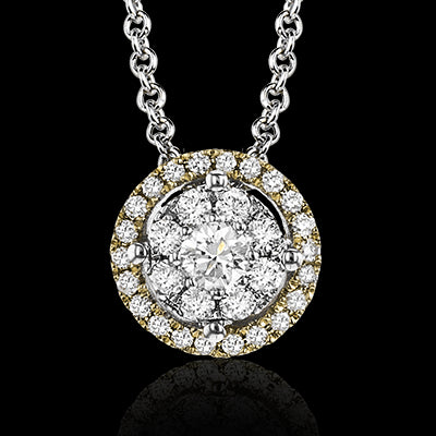 ZP827 Pendant in 14k Gold with Diamonds