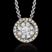 ZP827 Pendant in 14k Gold with Diamonds