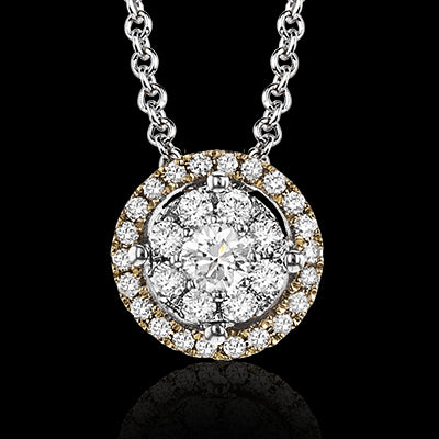 ZP827 Pendant in 14k Gold with Diamonds