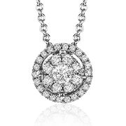 ZP827 Pendant in 14k Gold with Diamonds