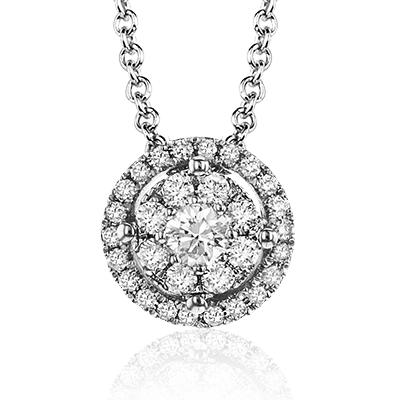 ZP827 Pendant in 14k Gold with Diamonds
