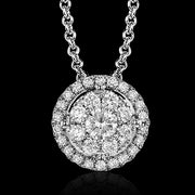 ZP828 Pendant in 14k Gold with Diamonds