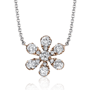 ZP829 Pendant in 14k Gold with Diamonds