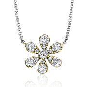 ZP829 Pendant in 14k Gold with Diamonds