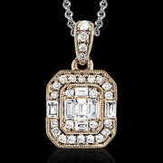 ZP831 Pendant in 14k Gold with Diamonds