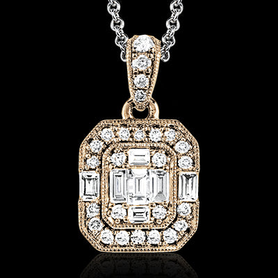 ZP831 Pendant in 14k Gold with Diamonds