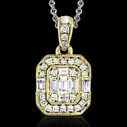 ZP831 Pendant in 14k Gold with Diamonds