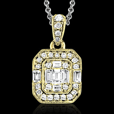 ZP831 Pendant in 14k Gold with Diamonds