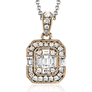 ZP831 Pendant in 14k Gold with Diamonds