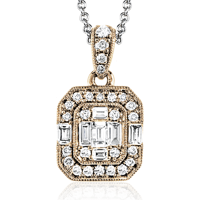 ZP831 Pendant in 14k Gold with Diamonds