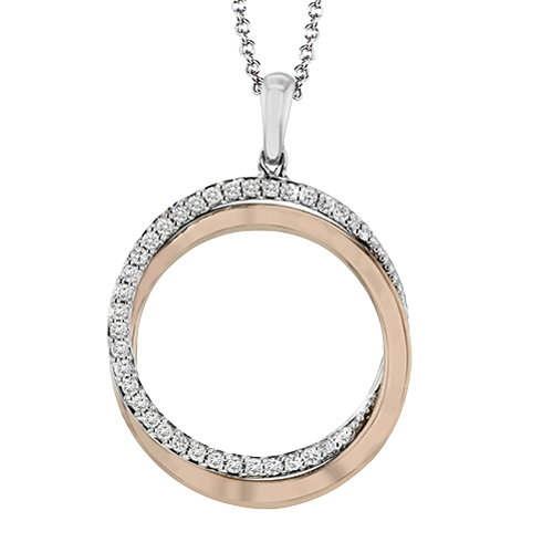 ZP854 Pendant in 14k Gold with Diamonds