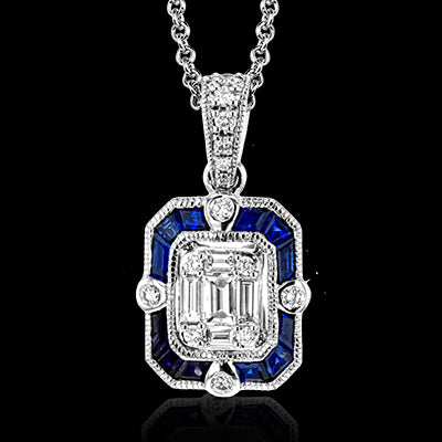 ZP857 Pendant in 14k Gold with Diamonds