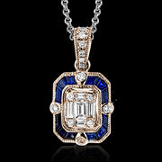 ZP857 Pendant in 14k Gold with Diamonds