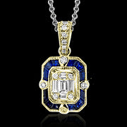 ZP857 Pendant in 14k Gold with Diamonds