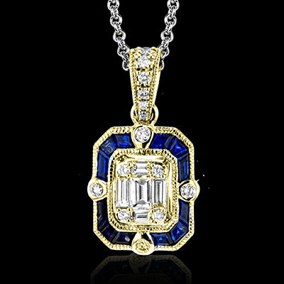 ZP857 Pendant in 14k Gold with Diamonds