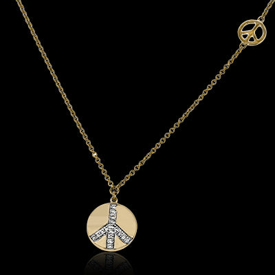 ZP916-A Pendant in 14k Gold with Diamonds