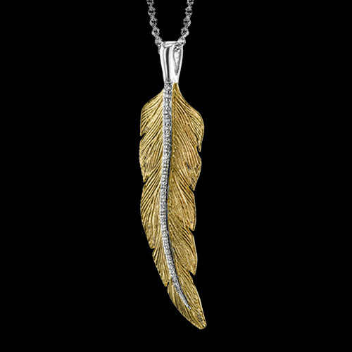 ZP917-Y Pendant in 14k Gold with Diamonds